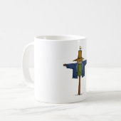Alter Vogelscheuche Kaffeetasse (Vorderseite Links)