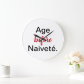 Alter vor Naivete Acrylmauer-Uhr Große Wanduhr (Zuhause)