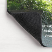 Alter Wagen mit Bibelvers Mousepad (Ecke)
