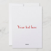 Alter Weihnachtsmann Feiertagskarte (Rückseite)