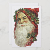 Alter Weihnachtsmann Feiertagskarte (Vorne/Hinten)