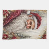 Alter Weihnachtsmann Geschirrtuch (Horizontal)