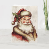 Alter Weihnachtsmann Karte (Rückseite)