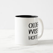 Älter Weiser Heißer Zweifarbige Tasse (VorderseiteRechts)