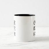 Älter Weiser Heißer Zweifarbige Tasse (Mittel)
