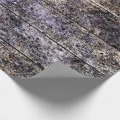 Alter, weißer Holzboden. Farbfärbung d Geschenkpapier (Ecke)