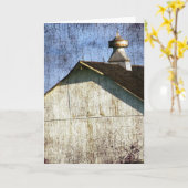 Alter Weißer Stall Karte (Gelbe Blume)