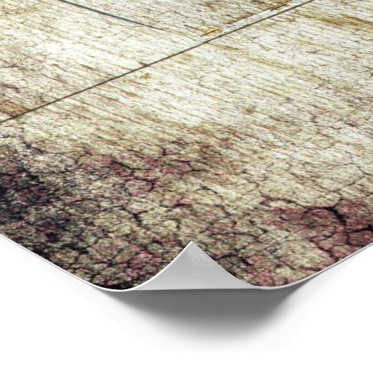 Alter Weißer Stall Poster (Ecke)