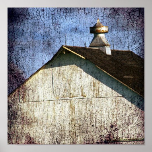 Alter Weißer Stall Poster (Vorne)