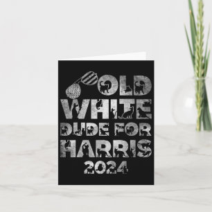 Alter weißer Typ für Harris Kamala Harris 2024 Pre Karte