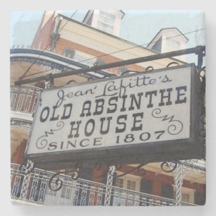Alter Wermut-Haus-Untersetzer, New Orleans, Steinuntersetzer