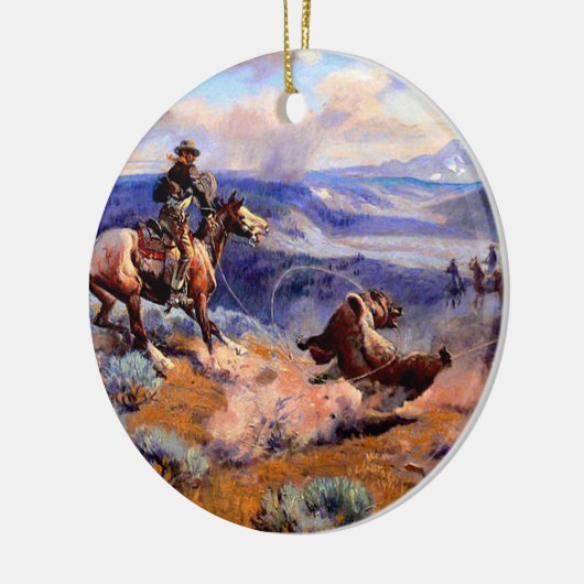 Alter Westen Keramik Ornament (Links)