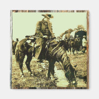 Alter Western Cowboy Reiten