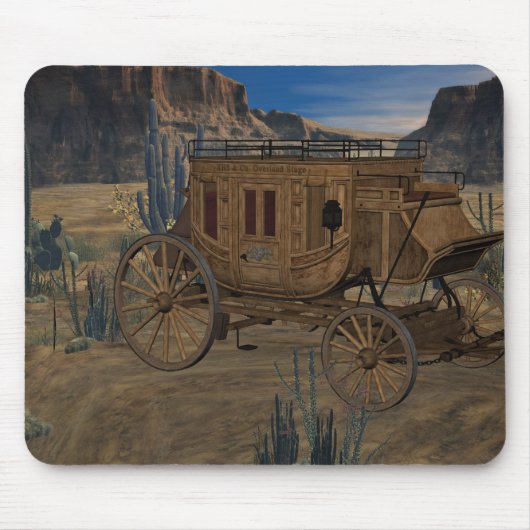 Alter wilder WestStagecoach Mousepad (Vorne)