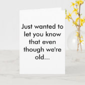 Alter Witz Karte (Gelbe Blume)