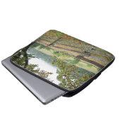 Alter Zaun auf einem Bauernhof Laptopschutzhülle (Vorne Knopf)