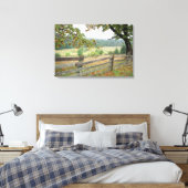 Alter Zaun auf einem Bauernhof Leinwanddruck (Insitu (Schlafzimmer))