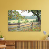 Alter Zaun auf einem Bauernhof Leinwanddruck (Insitu (Wohnzimmer))