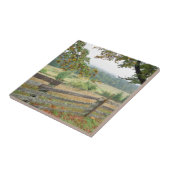 Alter Zaun auf einer Farm Fliese (Seite)