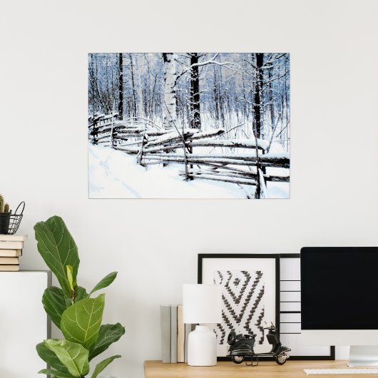 alter Zaun Poster (Heimbüro)