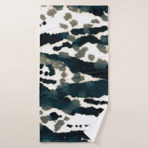 Alter Zebra Print. Gray Zebra Rough Print. Gray Ze Badehandtuch
