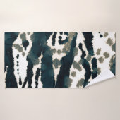 Alter Zebra Print. Gray Zebra Rough Print. Gray Ze Badehandtuch (Badehandtuch)