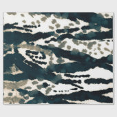 Alter Zebra Print. Gray Zebra Rough Print. Gray Ze Geschenkpapier (Flach)