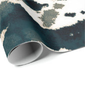 Alter Zebra Print. Gray Zebra Rough Print. Gray Ze Geschenkpapier (Rolleneckpunkt)