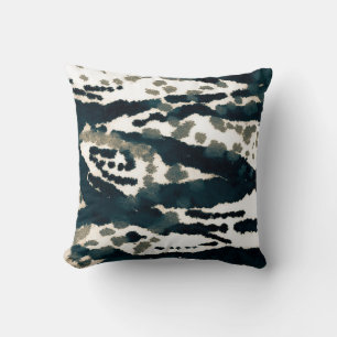 Alter Zebra Print. Gray Zebra Rough Print. Gray Ze Kissen