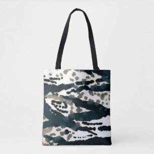 Alter Zebra Print. Gray Zebra Rough Print. Gray Ze Tasche
