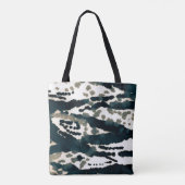 Alter Zebra Print. Gray Zebra Rough Print. Gray Ze Tasche (Rückseite)