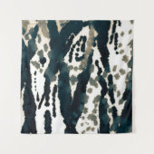 Alter Zebra Print. Gray Zebra Rough Print. Gray Ze Wandteppich (Vorderseite (Horizontal))