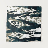 Alter Zebra Print. Gray Zebra Rough Print. Gray Ze Wandteppich (Vorderseite)