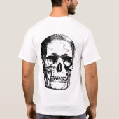 Alter zeichnend Schädel T-Shirt (Rückseite)