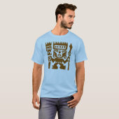 Alter zeichnender Peru-Krieger T-Shirt (Vorne ganz)