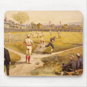Alter Zeit-Basis-Ball Mousepad