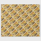 Alter Zeit Zirkus Geschenkpapier (Flach)