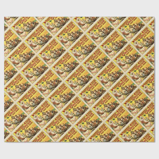 Alter Zeit Zirkus Geschenkpapier (Flach)