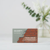 Alter zementierender neuer Backstein-Wand-Bau Visitenkarte (Stehend Vorderseite)