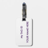 Alter Ziegen-Gepäckanhänger mit Lederband Gepäckanhänger (Rückseite vertikal)