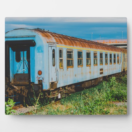 Alter Zug Fotoplatte (Vorderseite)