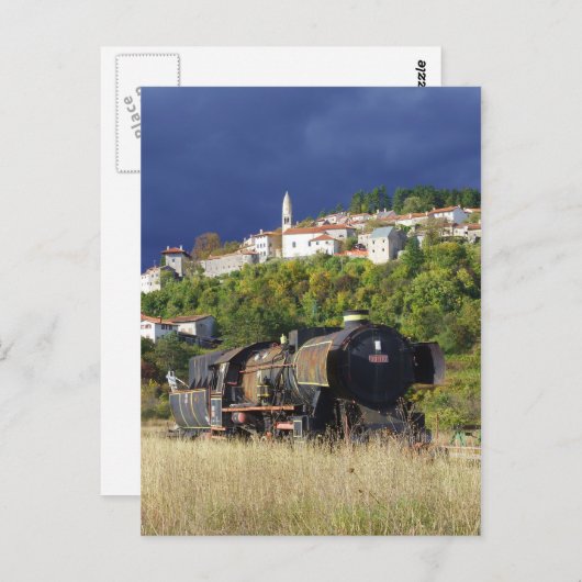 Alter Zug Postkarte (Vorne/Hinten)