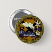 Alter Zug runder Stift Button (Vorne & Hinten)