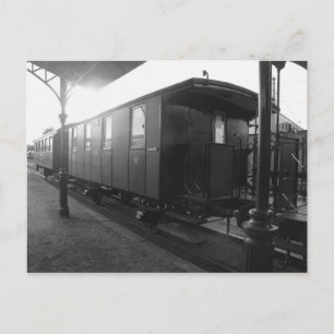 Alter Zugwagon Postkarte