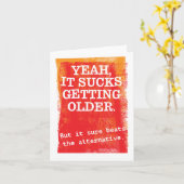 Ältere, aber immer noch HIER Geburtskarte Karte (Gelbe Blume)