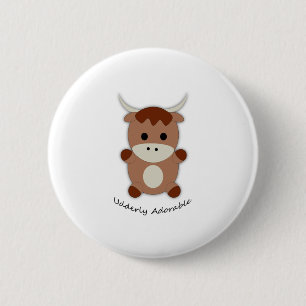 Ältere adorable Kuh Button