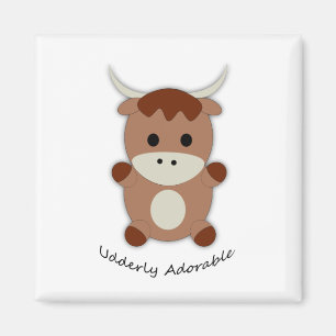 Ältere adorable Kuh Magnet