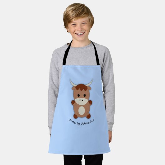 Ältere adorable Kuh Schürze (Getragen)