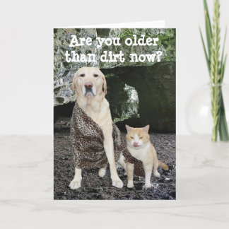 Ältere als Dirt Birthday Karte