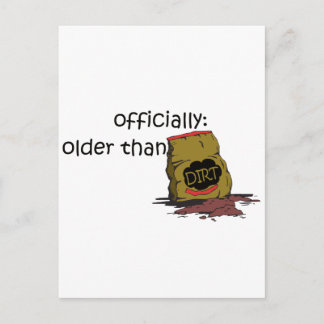 Ältere als Dirt Postkarte